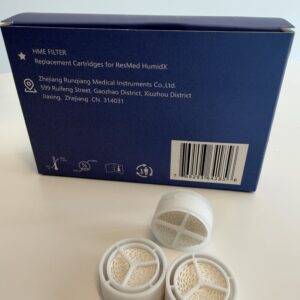 featherride hme filter compatible with airmini cpap machine & p10 nasal pillows, n20 and n30 nasal masks, 3 pack cartridges
